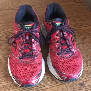 Men's Saucony Guide 9 Everun Red Sneakers Sz 9